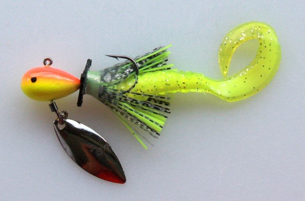A typical ¼-ounce Les Smith power trolling jig.