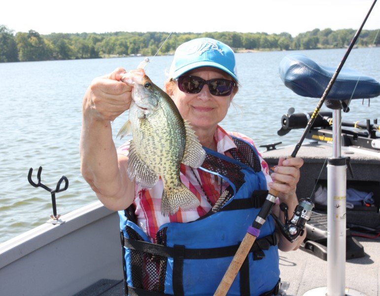 Good presentations can result in good northern crappies like this one.