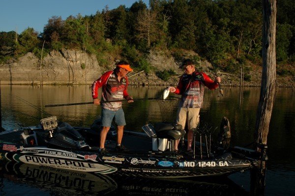 After winning a championship by applying garlic spray to their minnows, Charles and Travis Bunting now make their Muddy Water Baits impregnated with garlic flavor.