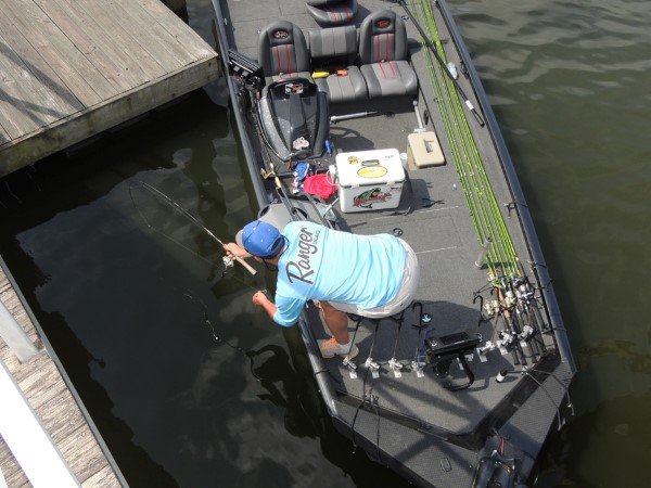 Sometimes being a contortionist helps. Johnathan Phillips knows the importance of shooting docks from every angle before moving on.