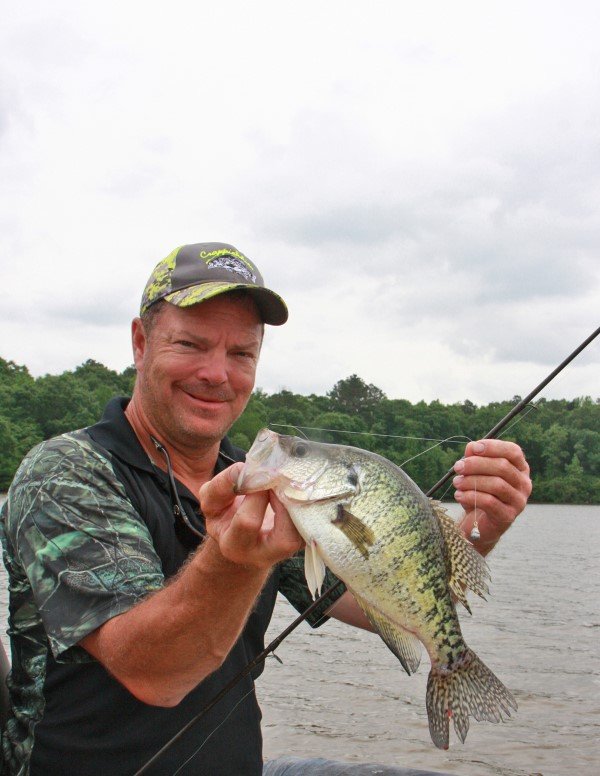 Steve Brown uses a drop-shot rig to get to hard-to-reach crappie deep in the brush.