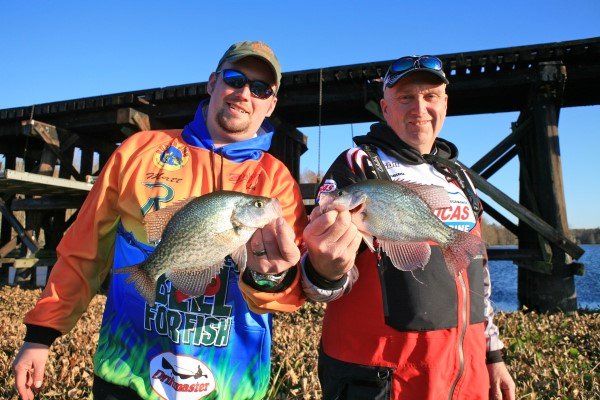 The prize. A beautiful crappie caught from a green weedbed.