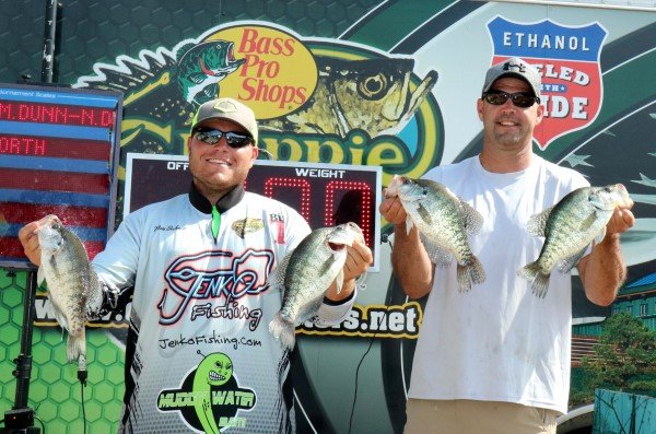 First place team of Matt Beckman and Jeff Lewis moved around but kept to a strict game plan to win.