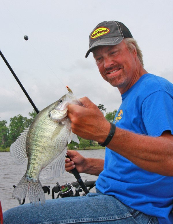 Garrett Steel displays the results of finding the right structure based upon current conditions. Fall crappie like to roam to seek-and-find strategies are important.
