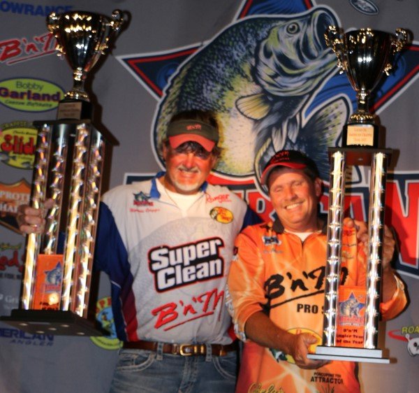 Ronnie Capps and Steve Coleman win ACT Angler Team of the Year, a difficult title requiring consistent finishes against many good fishing teams.