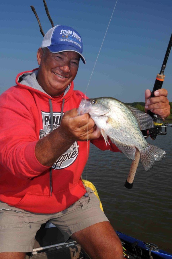 A drop shot rig produces for Barry Morrow when crappie get finicky