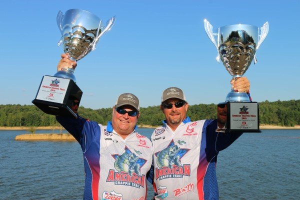 Winners of the American Crappie Trail at Grenada, MS, Stephen Sullivan and Jamie Roberson.