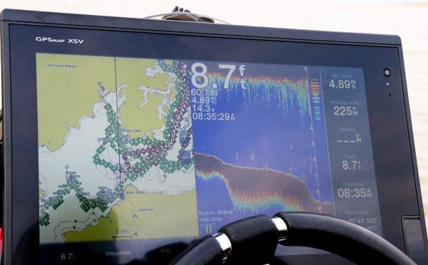 Electronics is a key element to successful fall fishing. A simple unit will work but an advanced one like this speeds up the process.