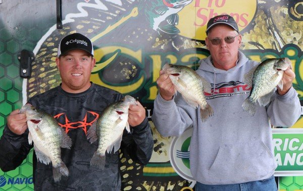 Second place team of Aaron & Mark Engelhart said timing of the big-fish bite in each area was critical.