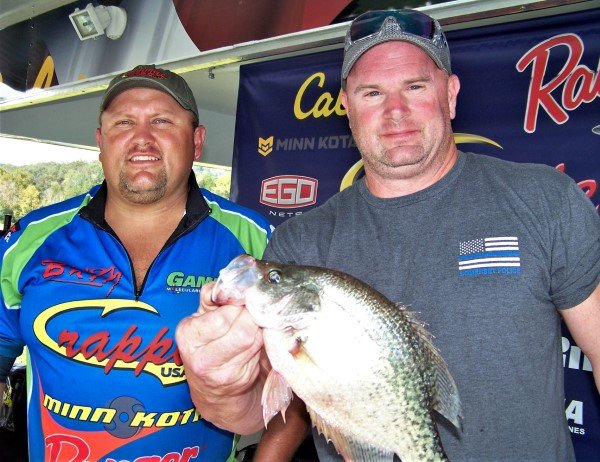 Chris Creech and Rodney Stevens were tied for Big Fish after day one with this 1.81-pound crappie.